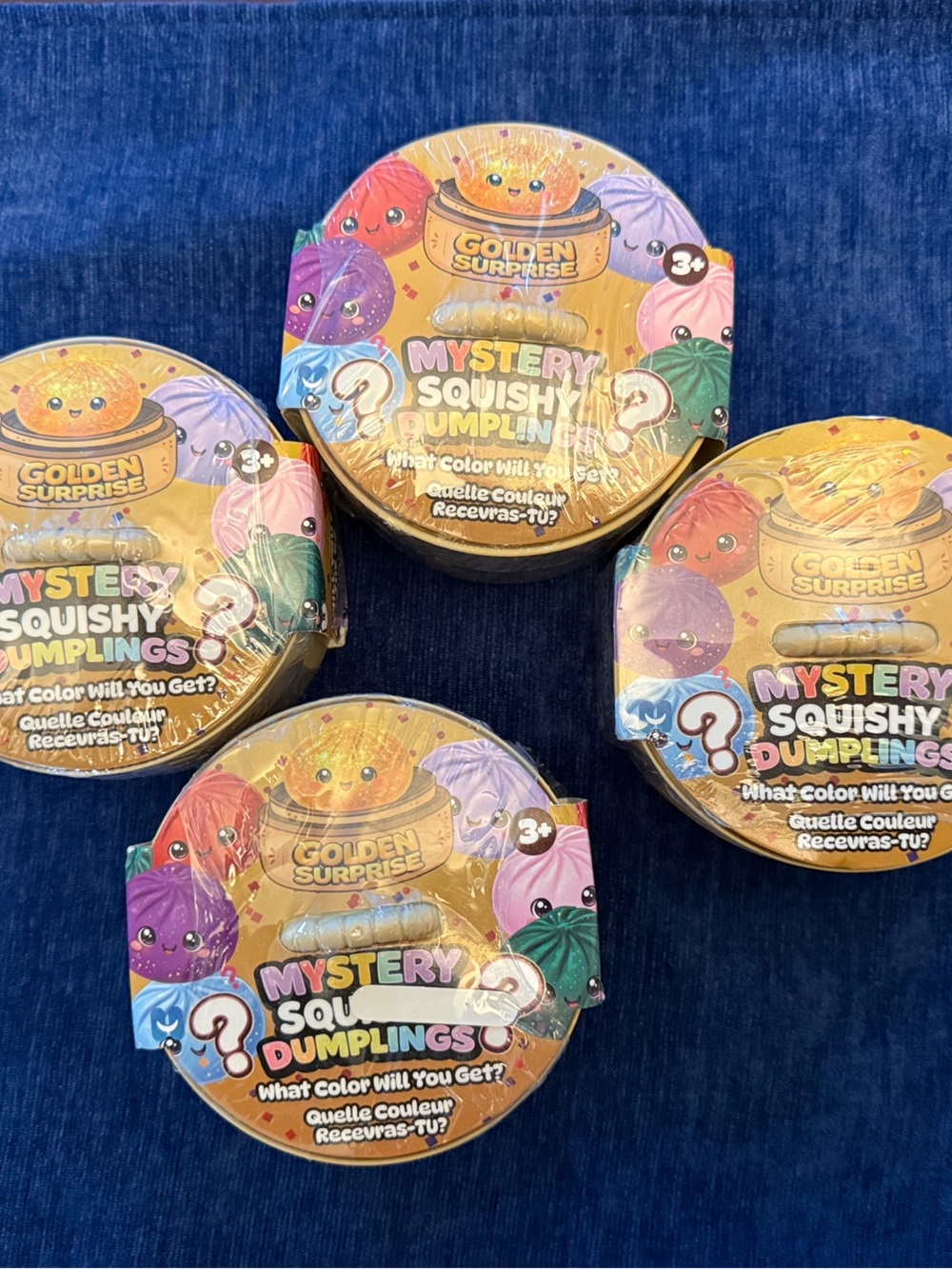 4 Mystery Squishy Dumplings - Assorted Colors
